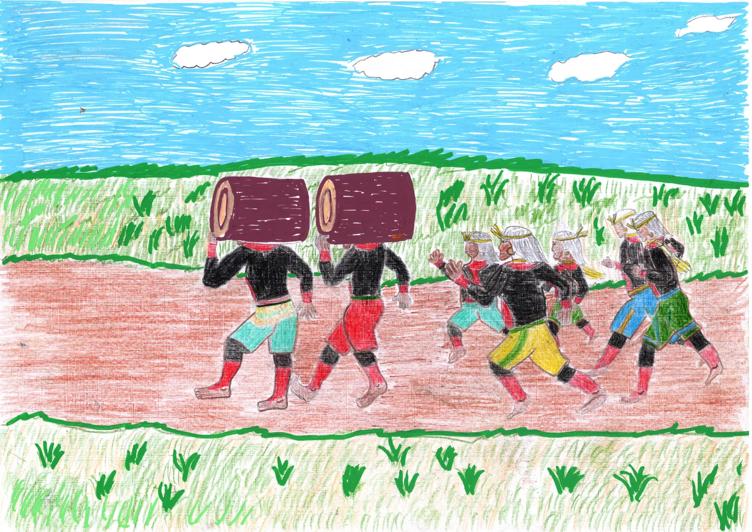 Desenho de Hélio Hawỳt